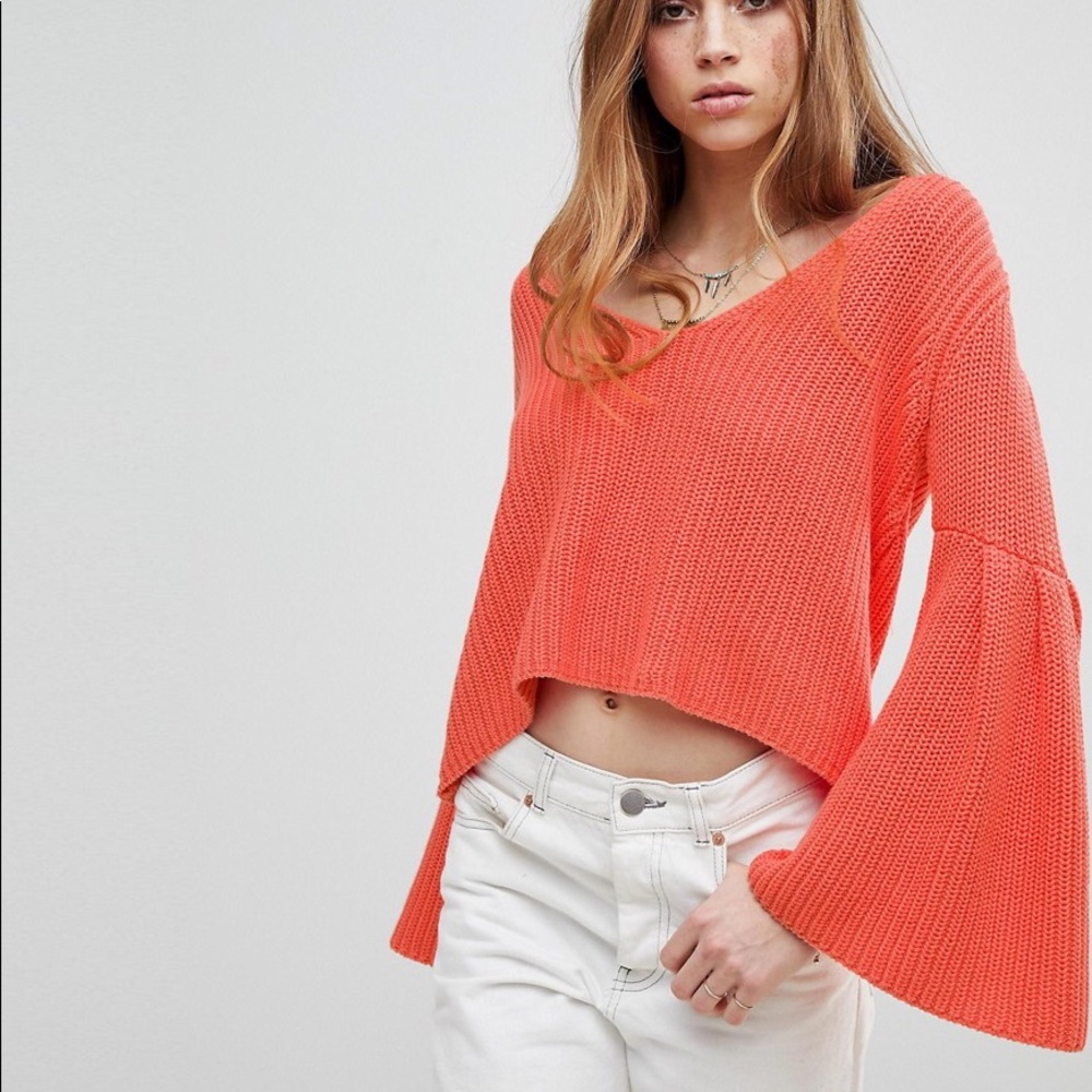 NWT Free People Damsel Pullover Sweater - Picture 2 of 7